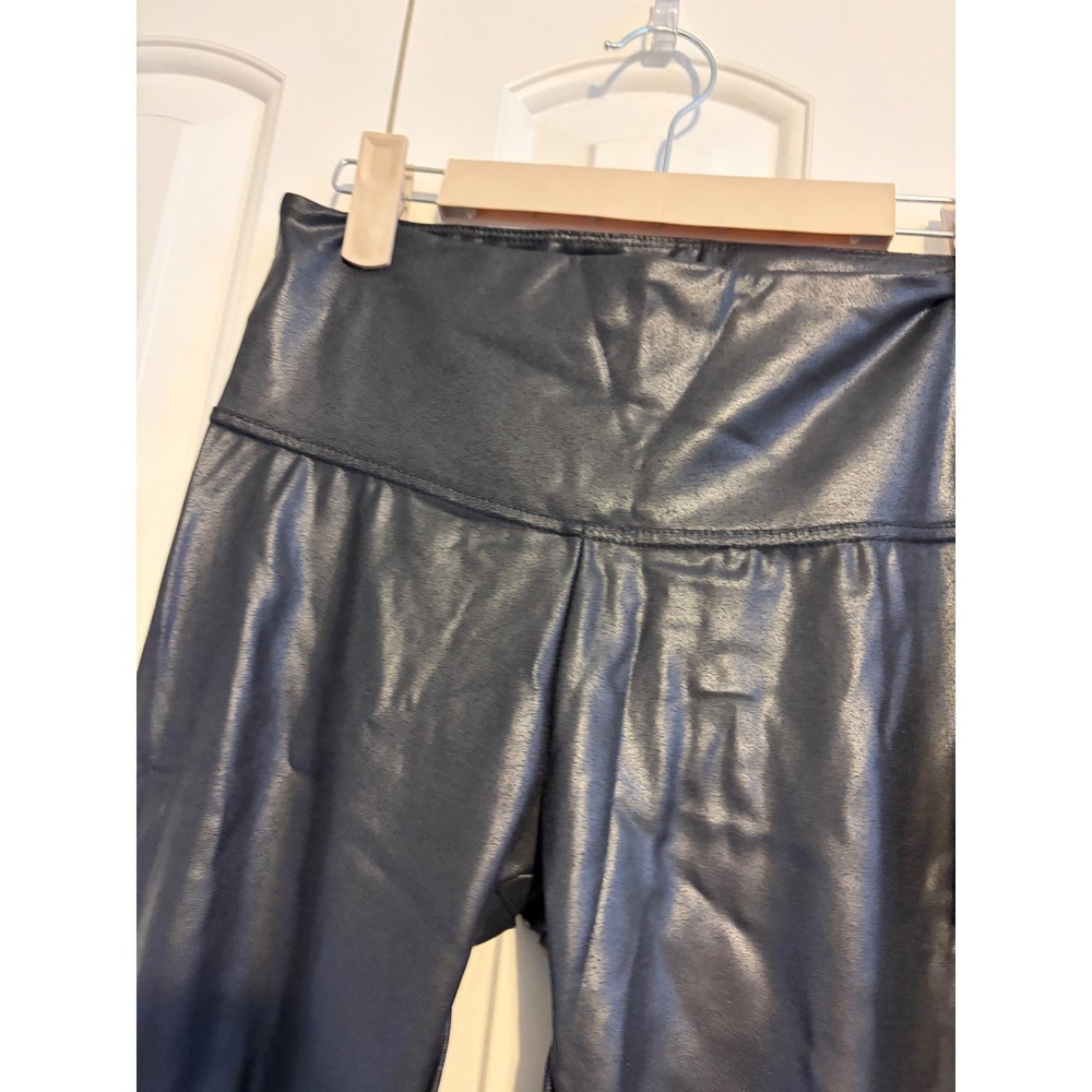 Time and Tru High Rise‎ Skinny Faux Leather Leggings Black Size Medium 8-10 NWT - Picture 5 of 5